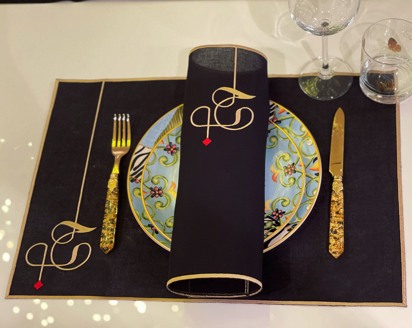 Love Placemat - Black