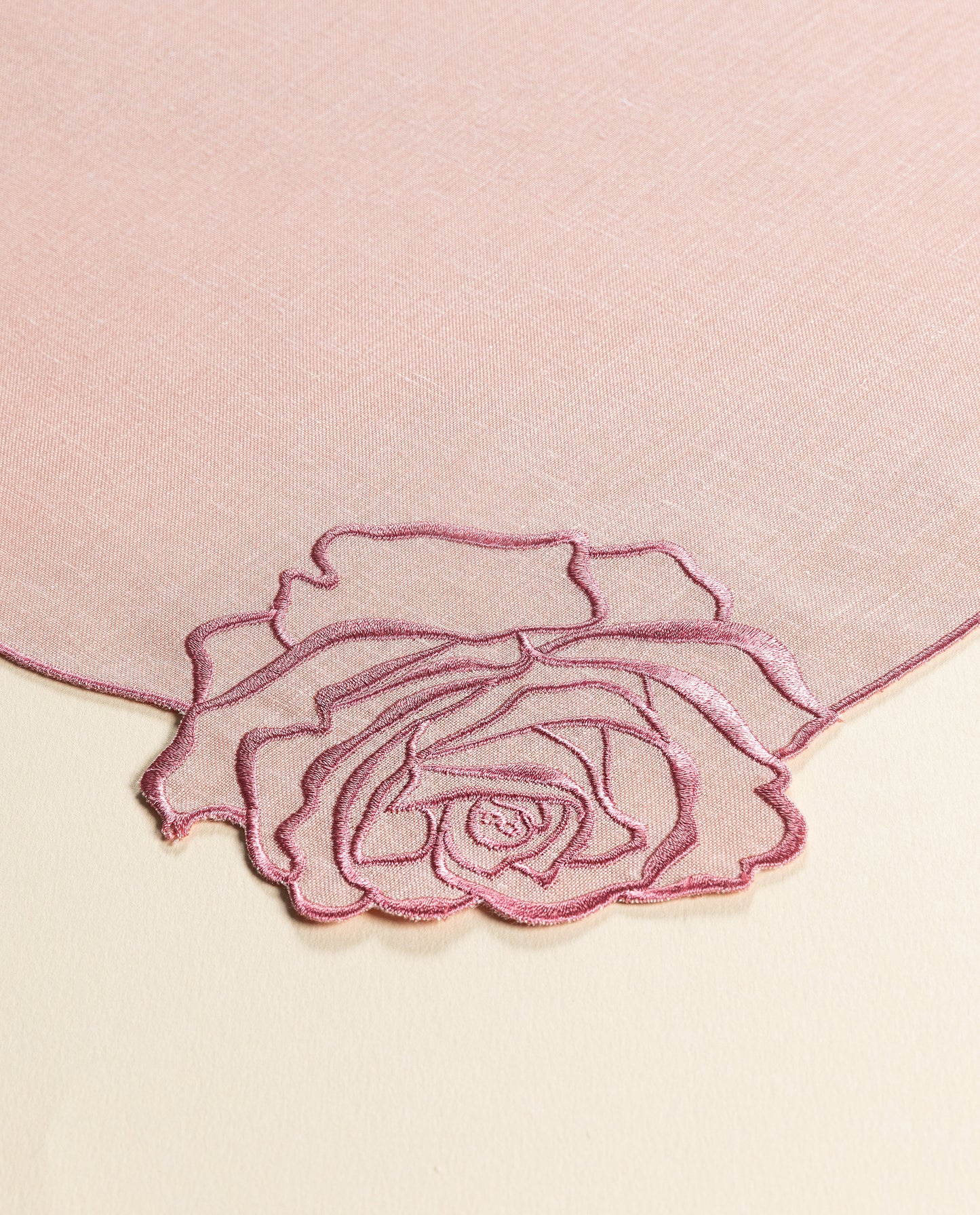 Curved Rose Napkin